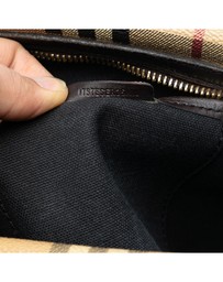 Pre-Loved by Azura Reborn - Pre-Loved Haymarket Check Coated Canvas Messenger Bag