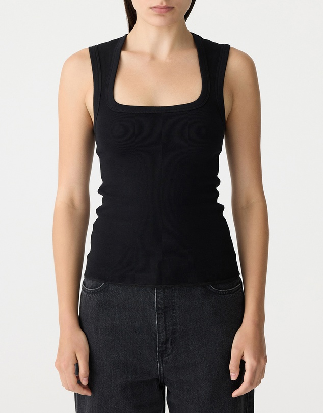Bassike - Low Scooped Rib Tank