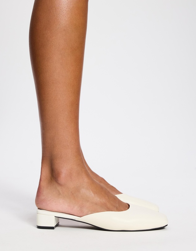 Atmos&Here - Willow Square Toe Leather Mules