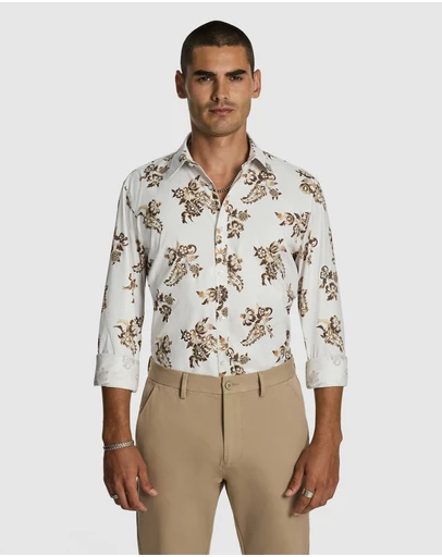 yd. - Aria Floral Slim Shirt
