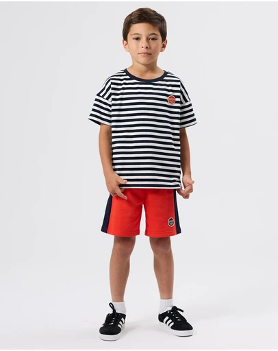 Goldie + Ace - Colour Block Sweat Shorts - Babies-Kids
