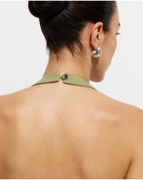 Calli - Tara Halter Twill Dress