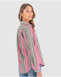 CAMIXA - IRIS Stripes Linen Shirt