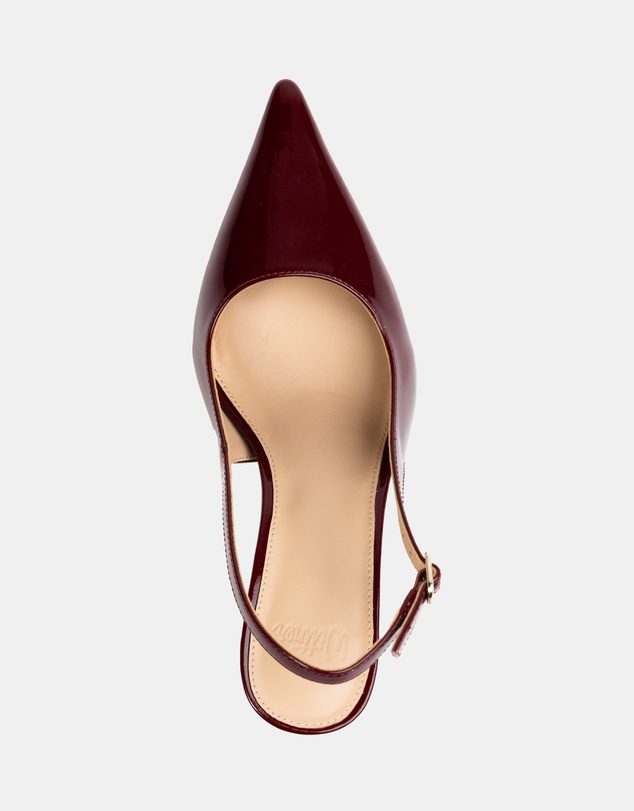 Wittner - Leia Crinkle Patent Leather Slingbacks