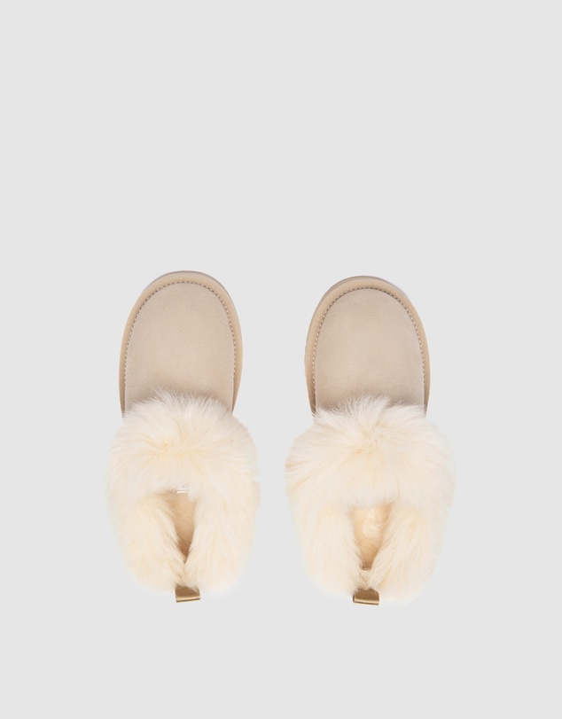 EVERAU - Australian Shepherd Ugg Mianee Cow Suede Upper House Shoes