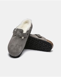 Birkenstock - Boston Suede Leather/Shearling Narrow