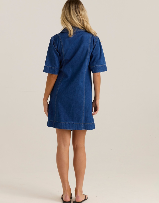 Sass - Sylvia Denim Wrap Dress