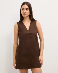 The Fated - Alba V-Neck Mini Dress