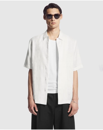 COS - Short-Sleeved Linen Shirt