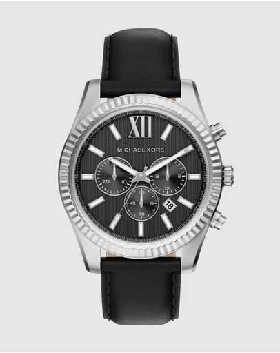 Michael Kors - Lexington Black Chronograph Watch