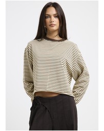 Subtitled - Long Sleeve Stripe Top