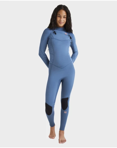 Billabong - Girls 8 to 14 4/3mm Synergy Natural Chest Zip Wetsuit