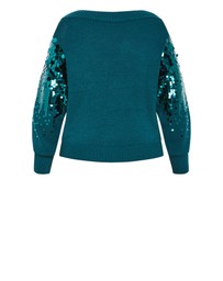 City Chic - Braylin Sequin Jumper