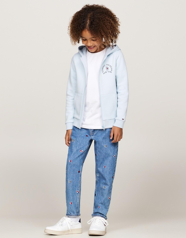 Tommy Hilfiger - Nautical Arch Fleece Reg Zip-Up Hoodie - Kids