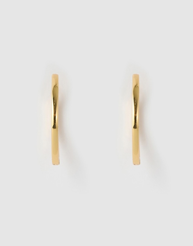 Izoa - Large Solid Huggie Earrings
