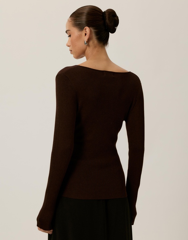 Tussah - Sienna Wrap Long Sleeve Knit Top