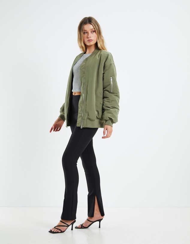 Alice In The Eve - Cora Boyfriend Longline Bomber Jacket