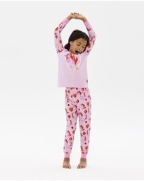 Rock Your Kid - Unicorn Hearts Long Sleeve Belle Sleep Set