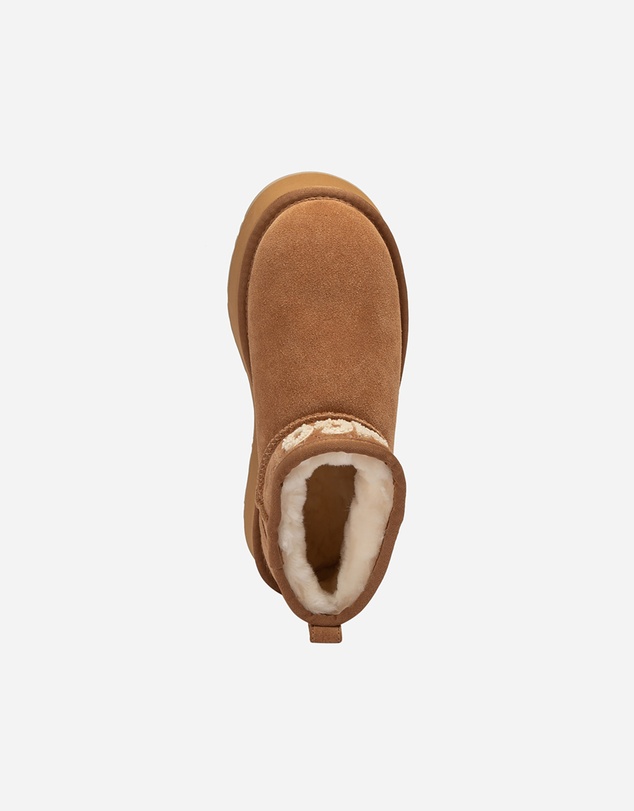 Ozwear Connection Uggs - Ugg Classic Platform Knit Logo Matelassé Ultra Mini Boot