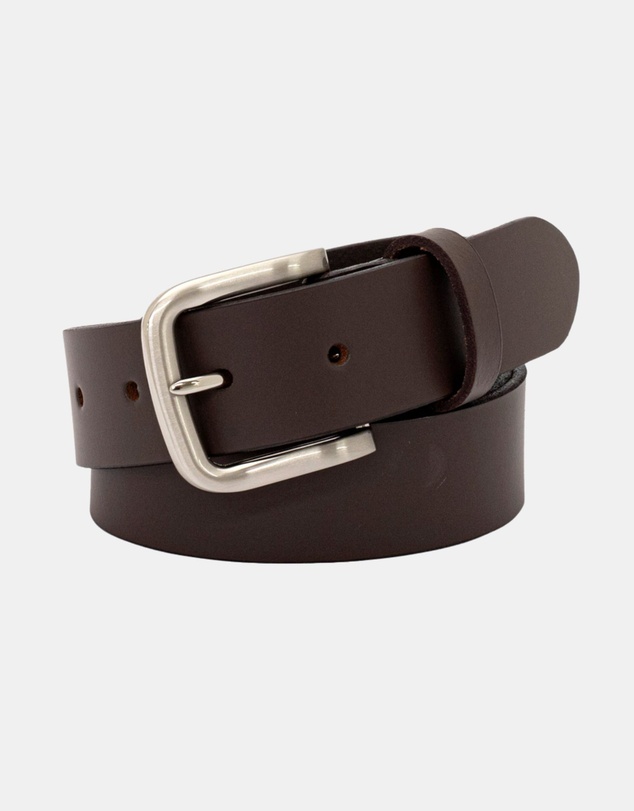 Buckle - Slate. Australian Made Buffalo Leather Belt. 35mm width.