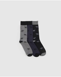 Rodd & Gunn - Dogs-A-Plenty Three Pack Socks