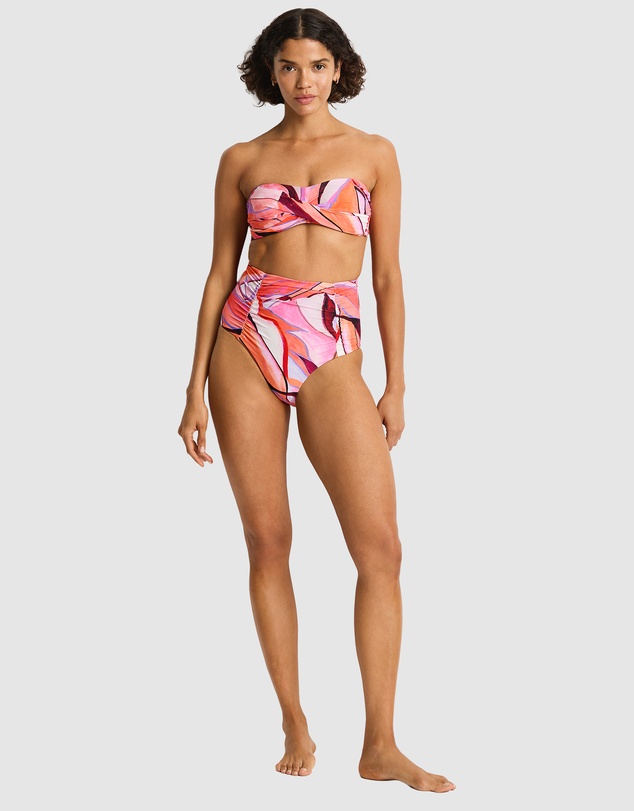 Sea Level Australia - Neon Wave Super High Waist Gathered Pant