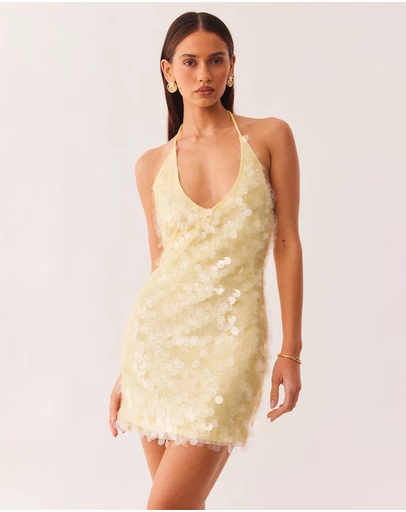 SNDYS - Calena Halter Mini Dress - ICONIC EXCLUSIVE