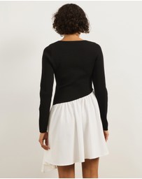 Atmos&Here - Maci Knit Combo Mini Dress