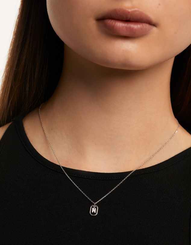 PDPAOLA - Mini Letter N Silver Necklace