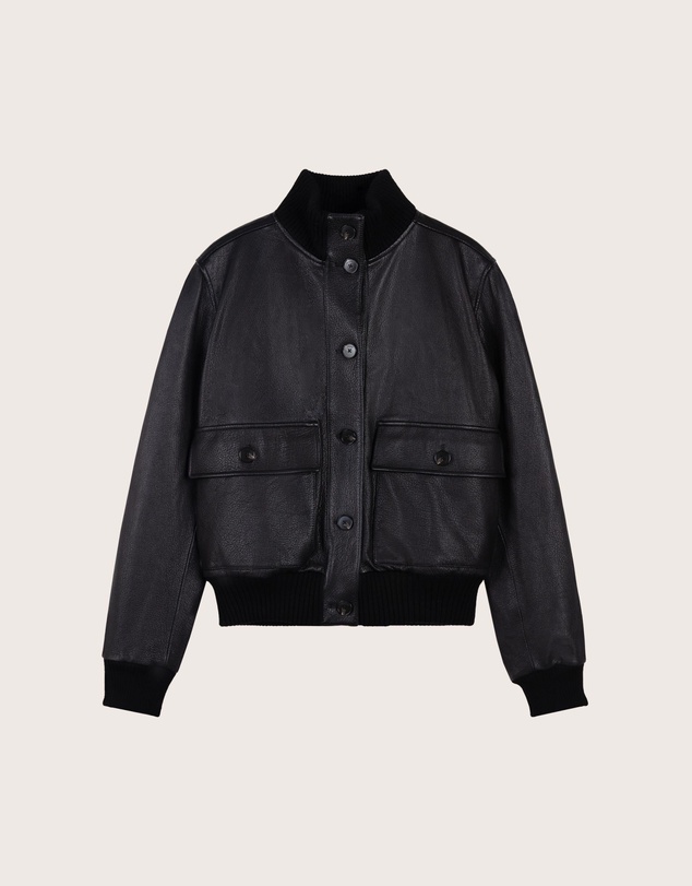 IDA+S - Isolde Leather Bomber Jacket