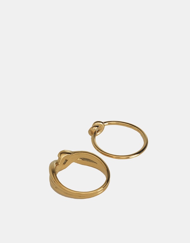 ALDO - Twisties Stainless Steel Ring Set