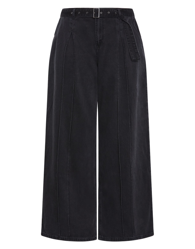 City Chic - Harley Fit Bria Belted Wide Leg Jean