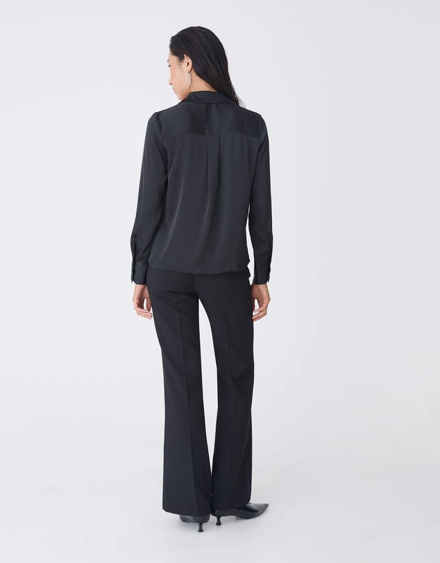 Forcast - Lila V-neck Satin Blouse