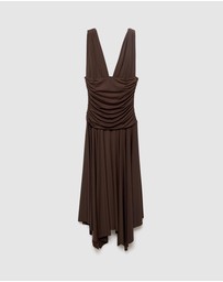 M.N.G - Long Dress With Contrasting Design