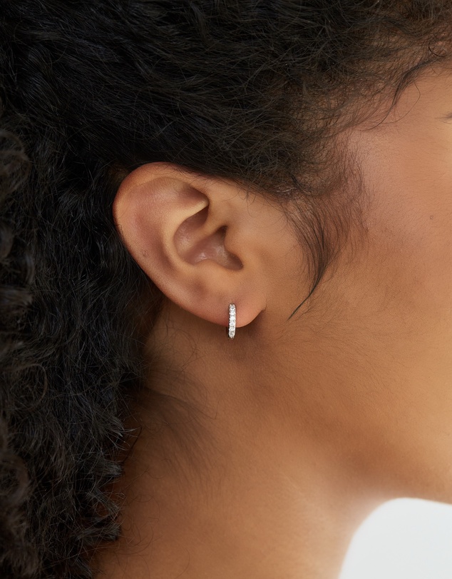 EL&RO Jewellery - April Diamond Birthstone Huggies