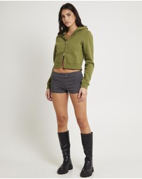 Insight - Nalo Cropped Fleece Hoodie