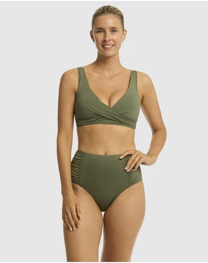Sea Level Australia - Essentials Cross Front Multifit Bra Top