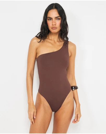 AERE - Uluwatu One Shoulder Swimsuit