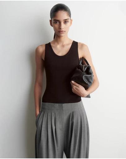 COS - Knitted Scoop-Neck Tank Top