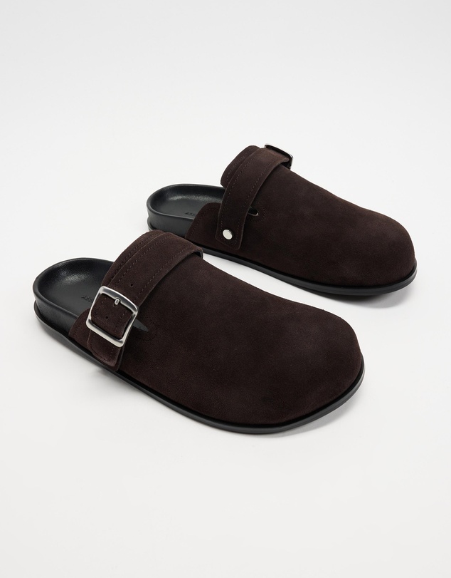 Assembly Label - Farrow Suede Buckle Slides