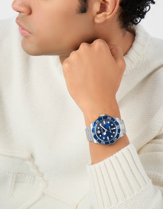 Philipp Plein - AQUASTORM 44mm Silver-Tone Analogue Watch