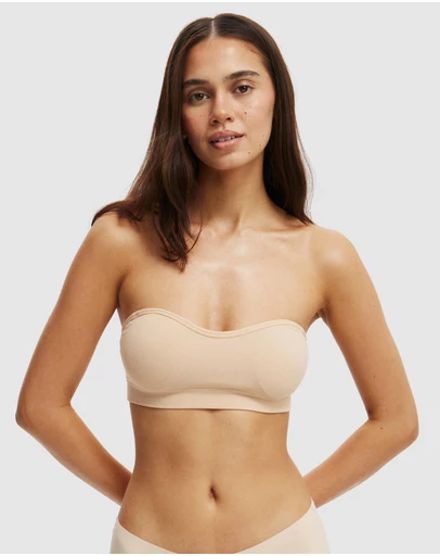 Cotton On Body - Seamless Sweetheart Padded Bandeau Bra