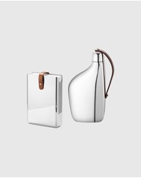 Georg Jensen - Sky Playing Cards and Flask Set
