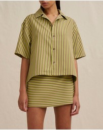BY JOHNNY. - Pear Stripe Shirt