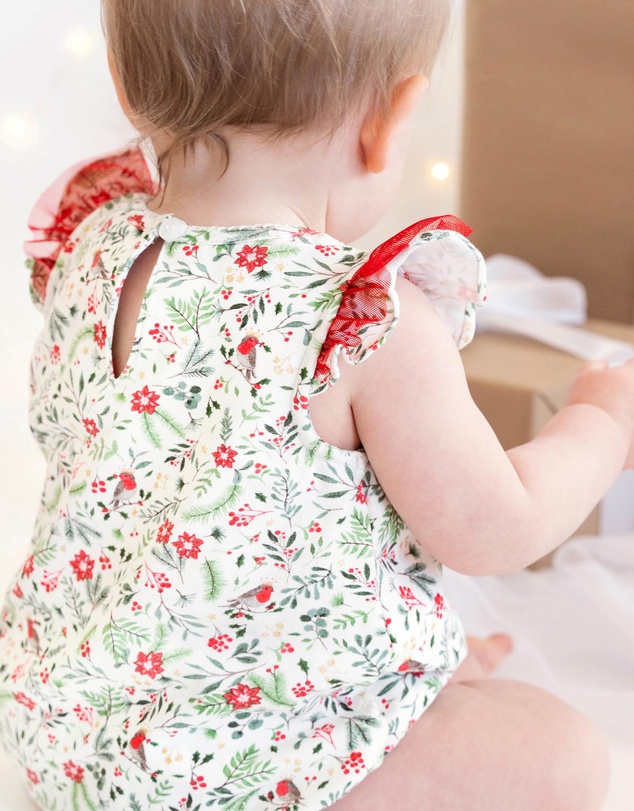Bebe by Minihaha - Christmas Festive Forest Print Bodysuit - Babies