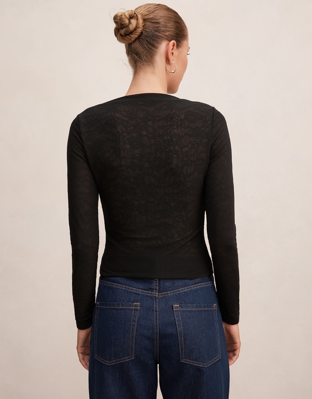 Forever New - Sloane Lace Long Sleeves Top