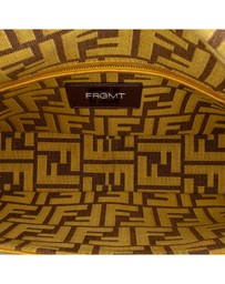Pre-Loved by Azura Reborn - Pre-Loved fendi Patterned Textile Shoulder Bag with Adjustable Strap and Clasp Closure