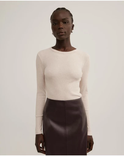 Witchery - Crew Rib Long Sleeve Top
