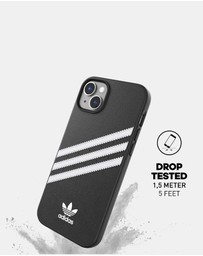 adidas Originals - 3 Stripe Samba iPhone 14 Plus Protective Phone Case PU Leather