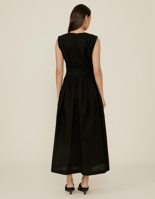The Fated - Gallery Sleeveless Waisted Midi Dress